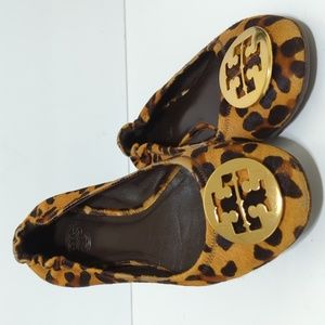 Tory Burch haircalf ballet flat womens size  7